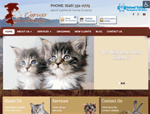Tablet Screenshot of cypressvets.com